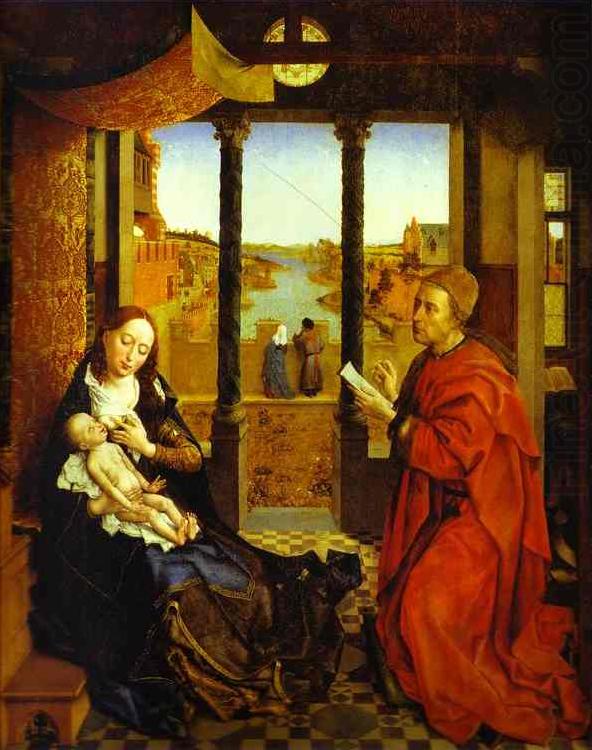 Rogier van der Weyden a Portrait of the Virgin Mary, known as St. Luke Madonna china oil painting image